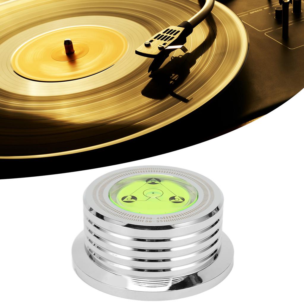 Record Weight Stabiliz Professional 50Hz 45rpm Turntable Disc Stabiliz with and Speed Measurement