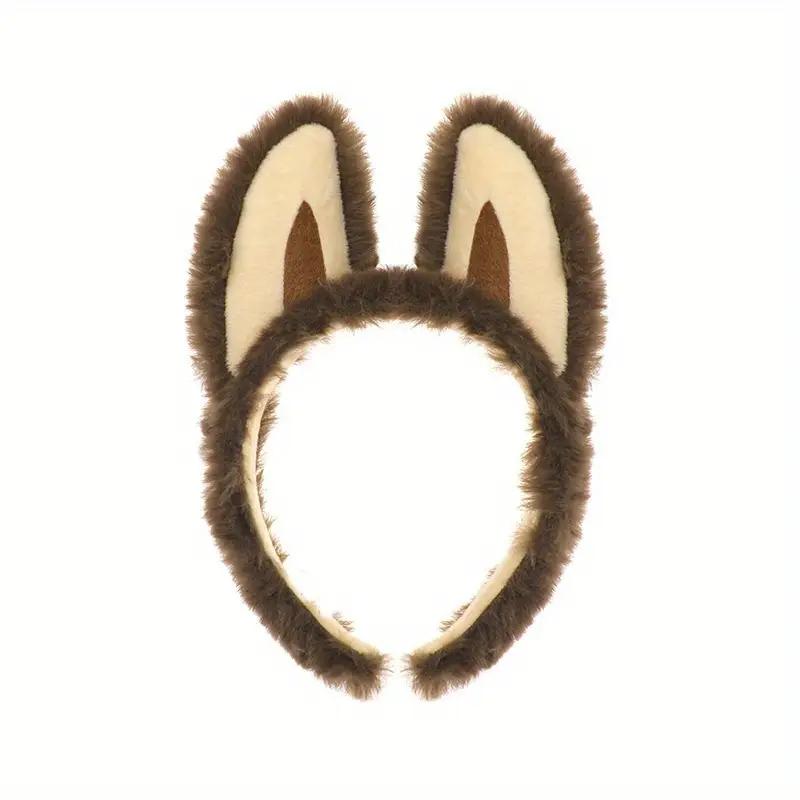 Halloween Plush Devil Ears Headband for Kids – Cute Animal Ear Headband for Costume and Face Washing