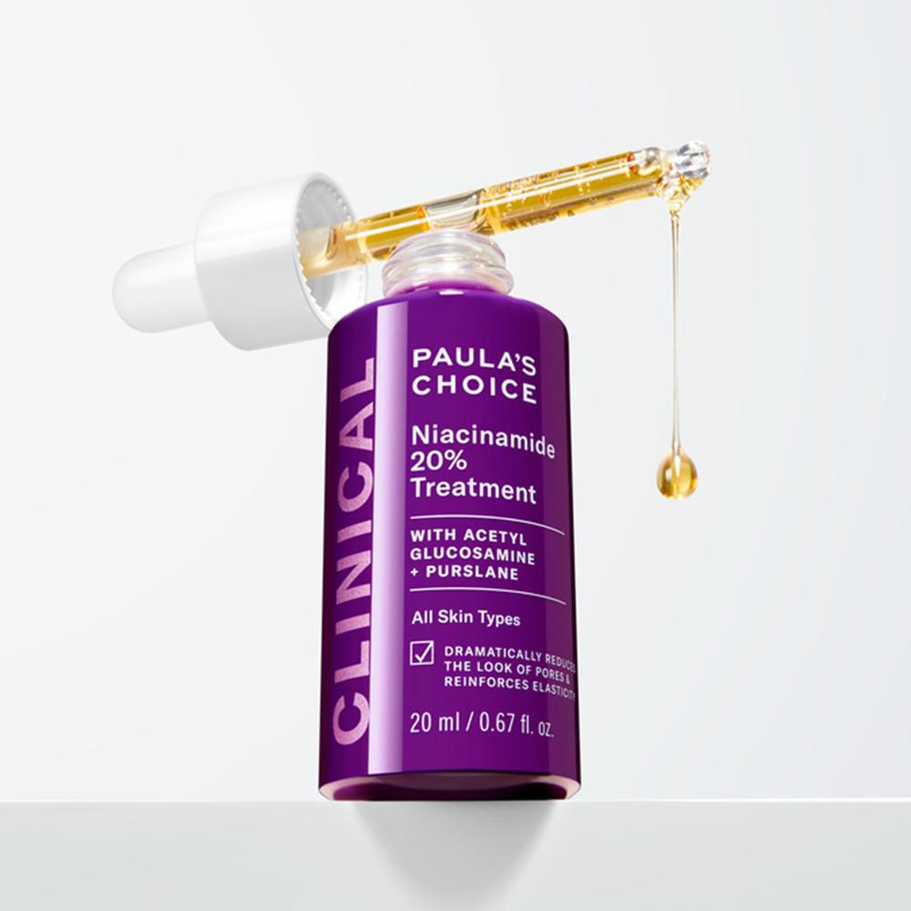 Paula's Choice Klinische Niacinamid 20% Behandlung 20ml - Porenverfeinernd Aufhellend, Koreanisch