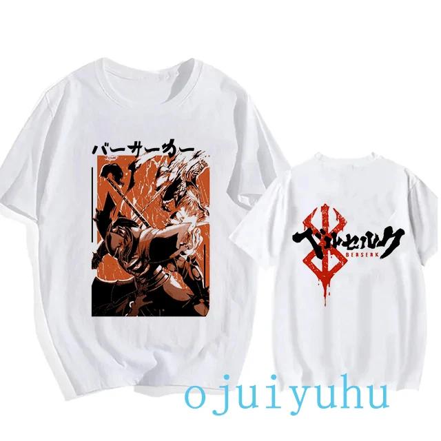 Graphic Japanese Anime Harajuku Berserk Guts Eyes Print Funny T Shirt Cool Summer T-shirt Manga Streetwear Tshirt Hip Hop Tees