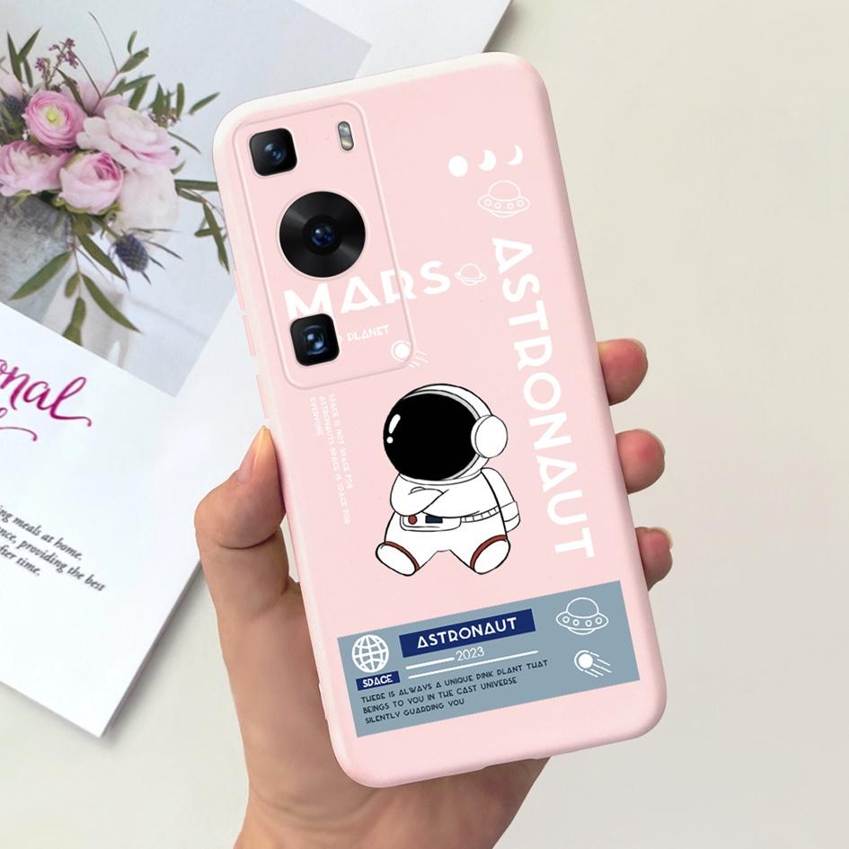 For Huawei P60 Pro P 60 Case Lovely Astronaut Cartoon Slim Soft Silicone Protective Cover For Huawei P60 Art P60Pro MNA-LX9 Case