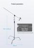 Foldable Aluminum Alloy Multifunctional Light Stand for Photography & Live Broadcast
