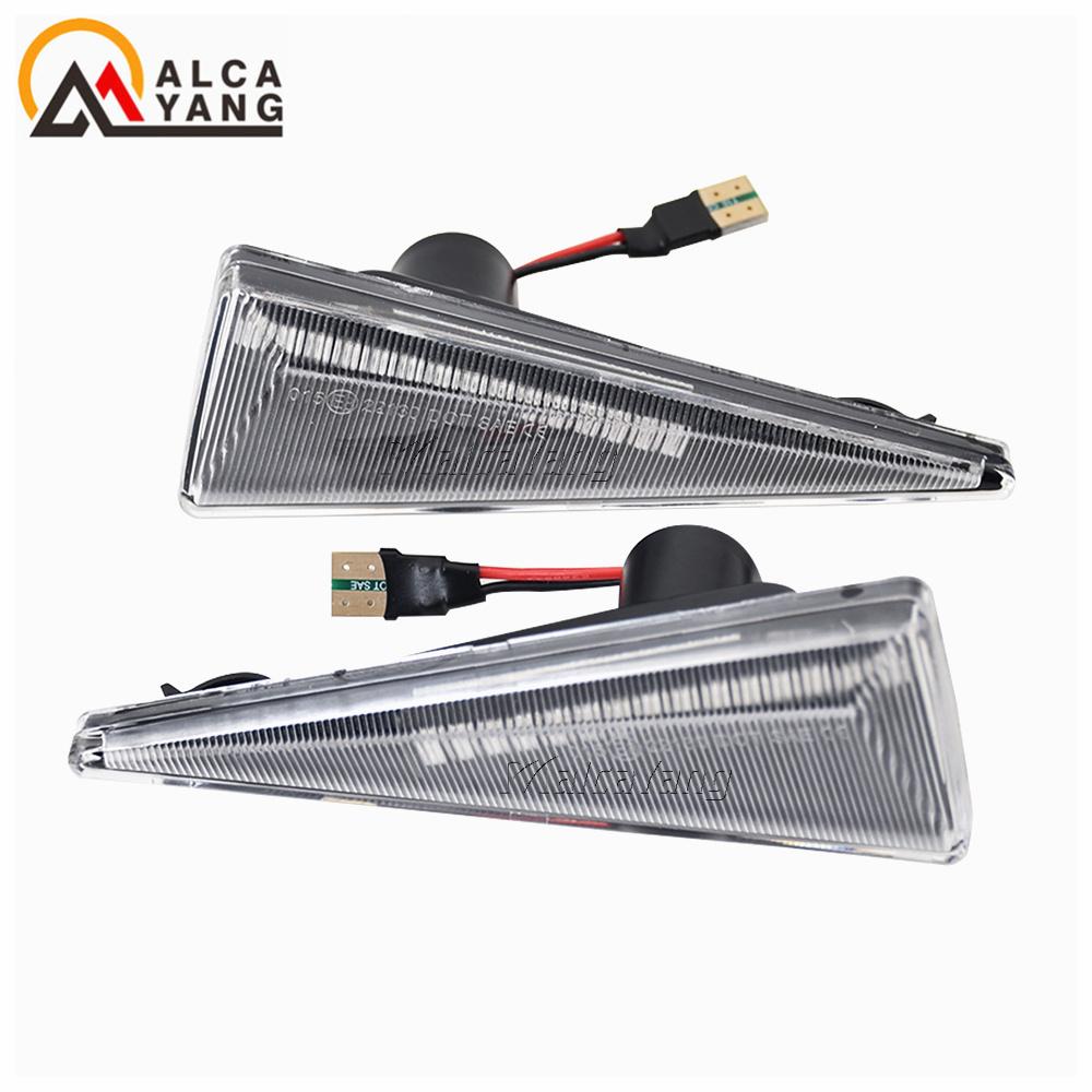 2pieces Led Dynamic Side Marker Turn Signal Light For Renault Megane MK2 CC Espace MK4 Scenic MK2 Wind Avantime Thalia 2