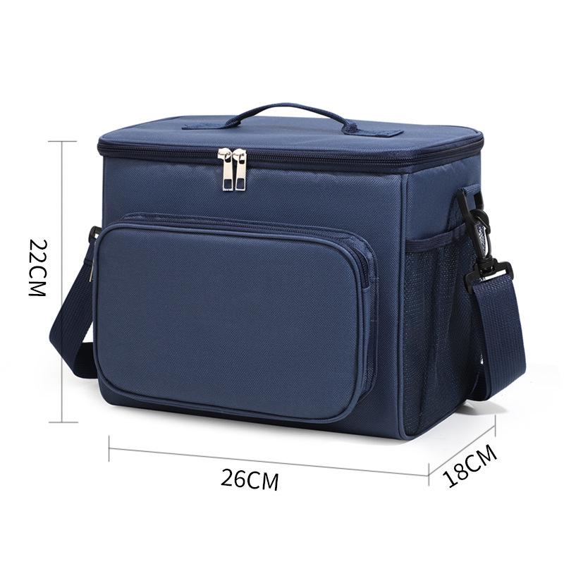 Portable Insulated Lunch Bag: Oxford Cloth, Handheld or Crossbody, Perfect for Picnics