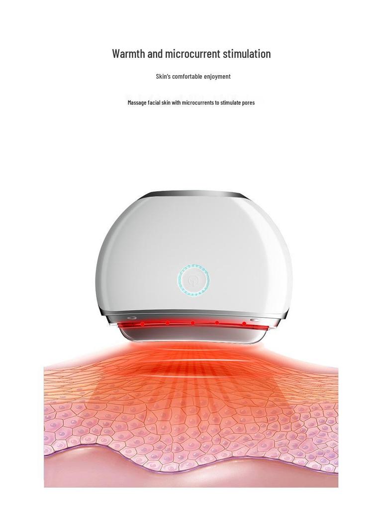 Gua Sha Vibrating Microcurrent Facial Massager with Light Therapy for Lifting and Firming