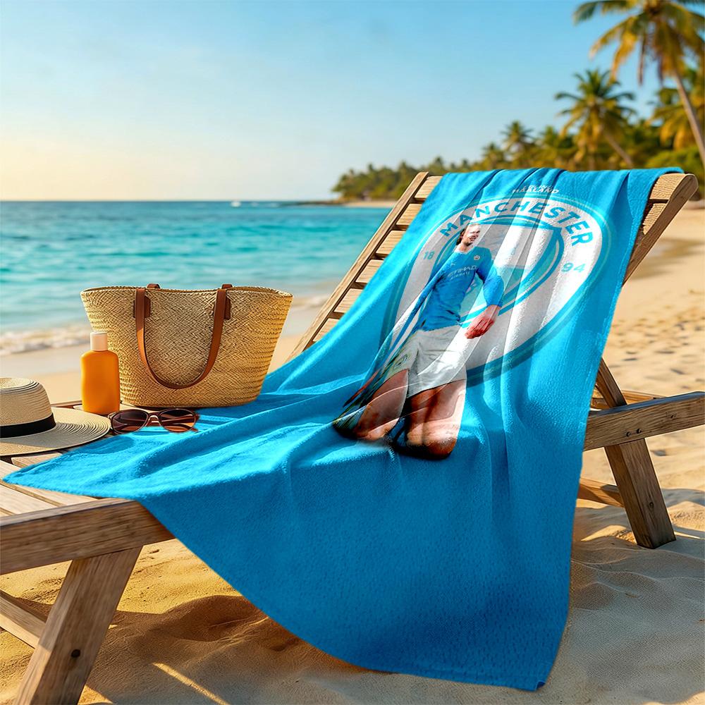 Asciugamano da Spiaggia Forte Haaland Asciugatura Rapida Morbida Microfibra Confortevole Leggero Perfetto per Viaggiare Yoga Campeggio e Nuoto