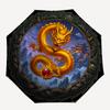 Golden Dragon Legend pattern umbrella, portable and foldable design, 8 ribs, a casual accessory for Halloween, Christmas, and birthday gifts.