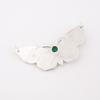 Green Onyx Gemstone 925 Sterling Silver Jewelry Butterfly Chain Pendant 0.7" CP-35-20