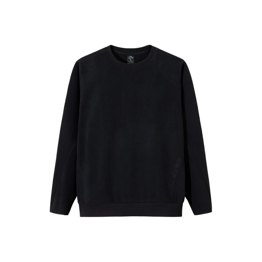 Anta Training Series Solid Color Breathable Crew Neck Casual Sweatshirt Men sweatshirt 952547703-4