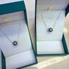 S925 Sterling Silver Tahitian Black Pearl Necklace Set - Light Luxury Jewelry Collection