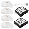 Replacement Filter Set for Shark AZ1810 Stratos Ultralight Vacuum 2 Filters and 4 Foam & Felt Filters with Brush