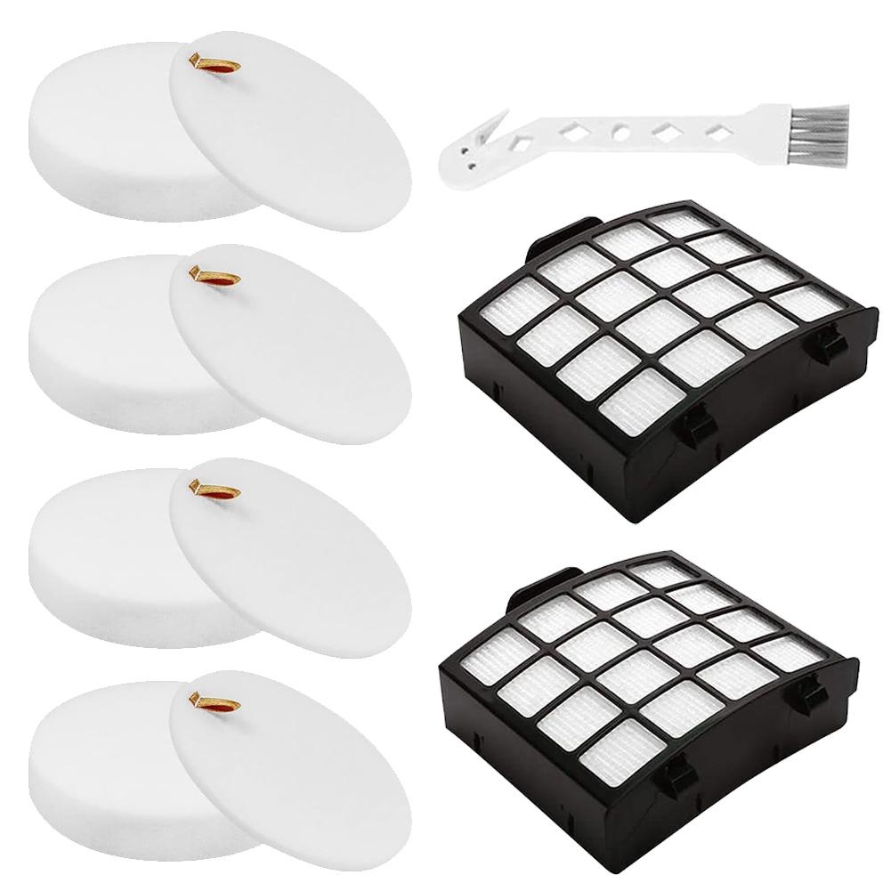 Replacement Filter Set for Shark AZ1810 Stratos Ultralight Vacuum 2 Filters and 4 Foam & Felt Filters with Brush