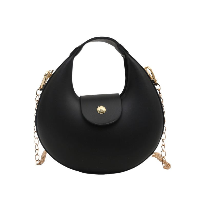 Pu Material Crescent Bag For Women With Zipper Closure And Stitching Detail For Daily Use