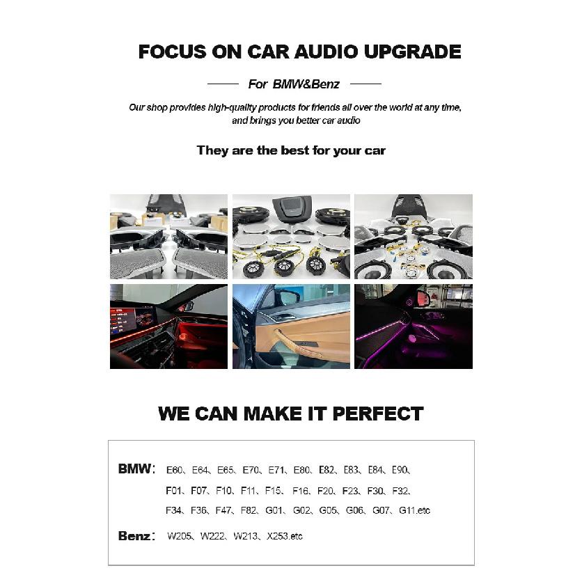 Car Rear Surround Tweeter For BMW E90 E91 E60 E61 F10 F11 F90 F07 F06 F12 F13 G20 G30 F15 F16 F85 F86 Center Dashboard Speakers