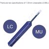 Mugast 1.25MM Cleaner, Fiber Optic Cleaning Pen for LC/MU Connectors, 95% Cleanliness, Blue