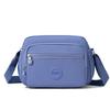 Crossbody Bag Multi-Layer Pocket Shoulder Bag Water-Repellent Nylon Women's Small Square Bag