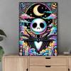 Full Round Diamond Painting Skull and The Moon Art Rhinestone Picture Mosaic DIY 5D Cross Stitch Embroidery Home Decoration