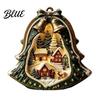 Holiday Desktop Decorations Christmas Wooden Tabletop Decor with Warm LED Lights 2D Printed Snow Village Scene Charming Winter Keepsakes Santa