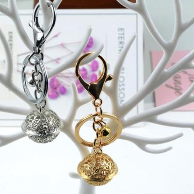 Creative Hollow Bell Metal Keychain Diy Bag Decoration Pendant Keyring Gift