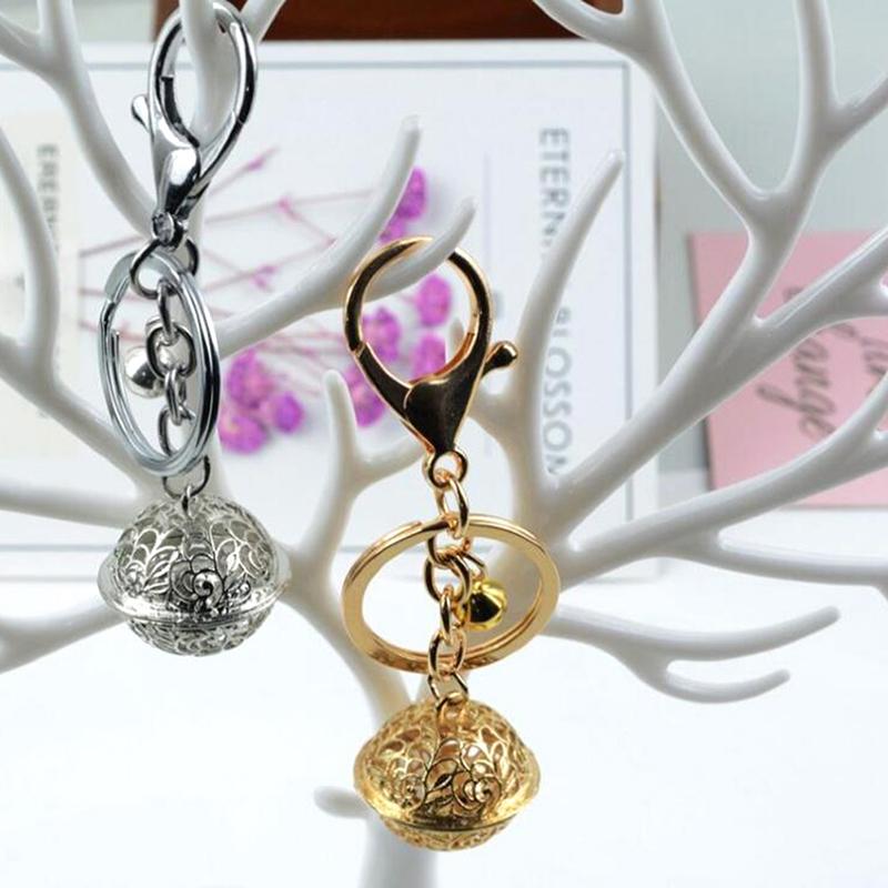 

Creative Hollow Bell Metal Keychain Diy Bag Decoration Pendant Keyring Gift