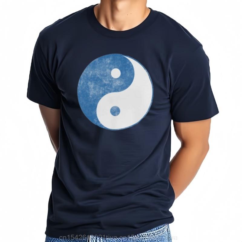 Zyxz Yin Yang Distressed Print Mens Tshirt Top Tai China Men Clothing Graphic T Shirts Cottonr Seasons Daily Tees Short 822315