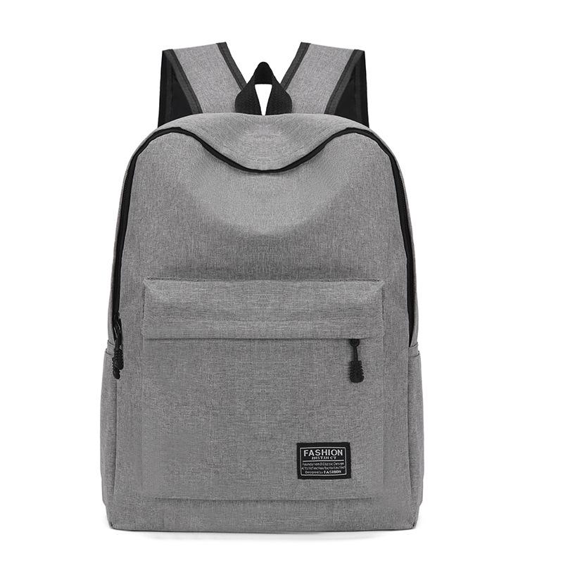Large Capacity Casual Oxford Cloth Backpack for Travel and School серый