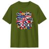 Nessun Re Nessuna Guerra Nessun ICE Poster Patriottico Maglietta per Uomo Crazy Cotton Maglietta Girocollo Manica Corta Magliette Abbigliamento Originale