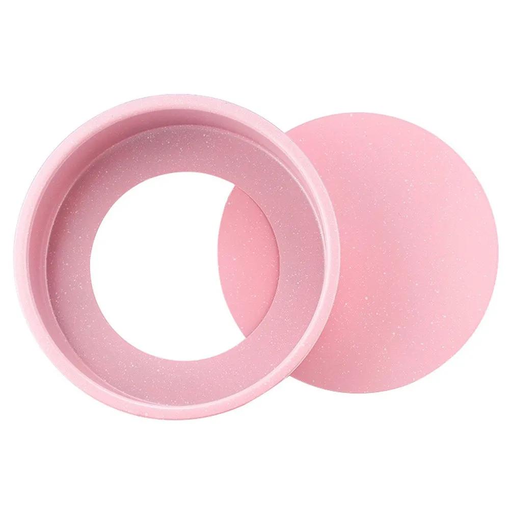 Pink Non-Stick Carbon Steel Baking Pan Set Baking Oven Cake Mold Round Square Rectangle Pizza Toast Live Bottom Kitchen Mould