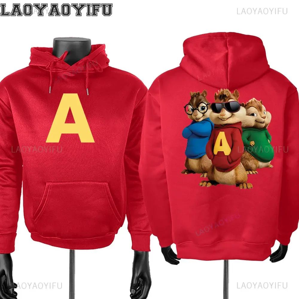 Alvin and The Chipmunks: The Squeakquel's Pullover Woman Manfashion Drop Shoulder Hoodie Is Available for Best Friend Sweatshirt