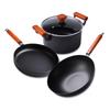 KANGCHUYA KX6902-3 Klassisches Antihaft-Kochgeschirr 3-teiliges Set