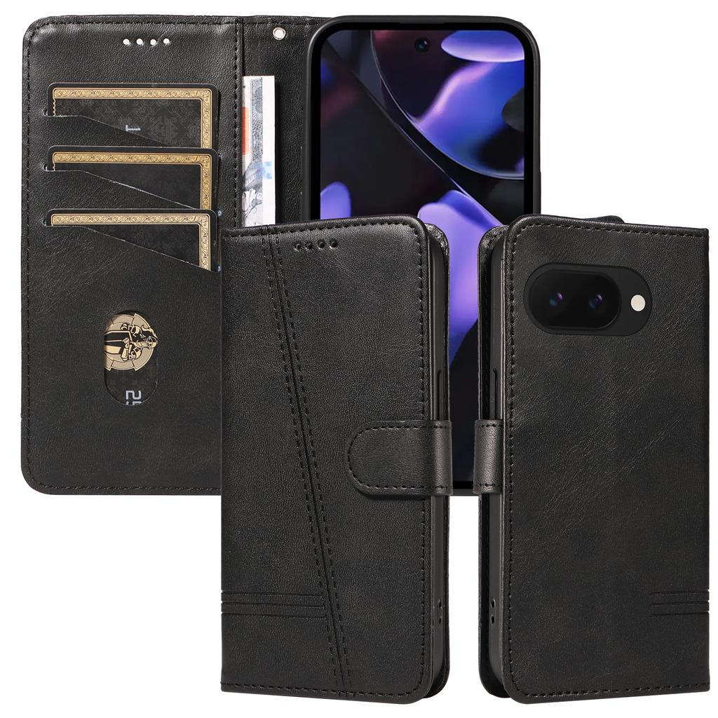 Flip-Portemonnaie-Hülle für Google Pixel 8 7 9 10 Pro XL Leder Kartenfächer Ständer Abdeckung für Pixel 9A 8A 7A Handy-Taschen Hülle Fundas