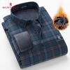 Chemise à Manches Longues en Tricot Chaud à Carreaux pour Homme MONTAGUT