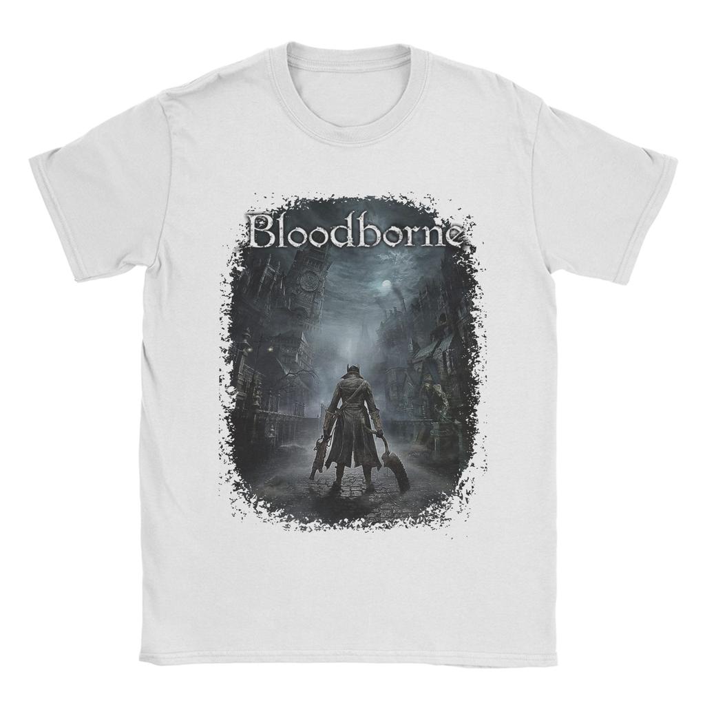 Summer Main Hunter in Yharnam For Gamers Novelty T Shirts 100 Cotton Tshirt for Adult Y2K Retro Cheap Short Sleeve Tees