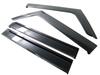 BRIGHTZ Premium Light Smoke Side Door Visors for Jeep Wrangler Unlimited Fits Chrysler Jeep Chrysler Jeep Part Number 24609 JK38S/JK36S [INJ-V-080],