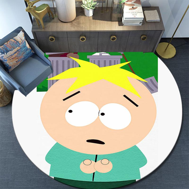 Butters Pattern Round rug,Carpet Rug for Living Room Bedroom Playroom ,Non-slip Floor Mat,Holiday Gifts and Birthday Gifts.
