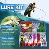 Carbon Steel Fishing Lures Kit Multifunction Topwater Bait Rigs Reusable Spinnerbaits Set for Outdoor Fishing Accessories Tool