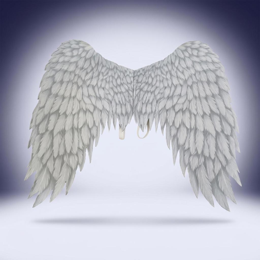 Angel Wing with Elastic Straps Foldable Lightweight Accessory for Cosplayers, Halloween,