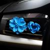 Retro Flower Car Air Outlet Aromatherapy Fancy Niche Style Camellia Car Vent Fragrant Stone Aroma Diffuser