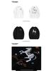 2026 Year of the Horse Color-Changing Embroidered Fleece Pullover - Trendy Round Neck Sweatshirt for Autumn/Winter