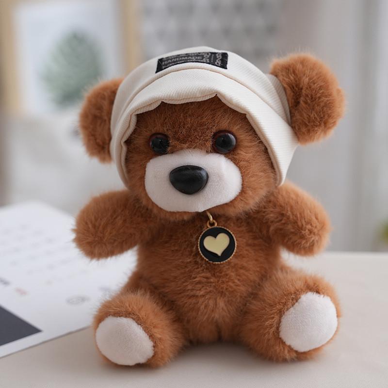 Plush Bear Keychain With Cute Hat For Kids And Collectors