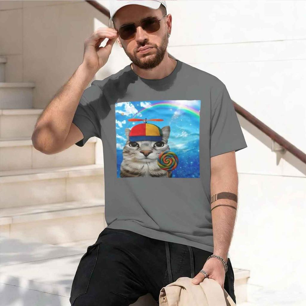 Happy Eamcore Tshirt Funny Rot Tee Silly Kitten Humor Tshirt Casual Short Sve Round Ne S 2026 New Model Shortsleeve Crewneck T