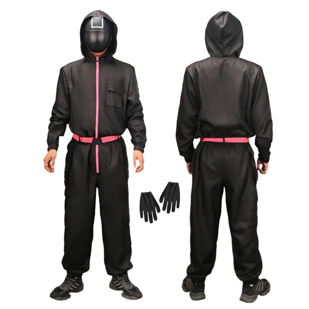 Kids' Black Long Sleeved Cosplay One-piece