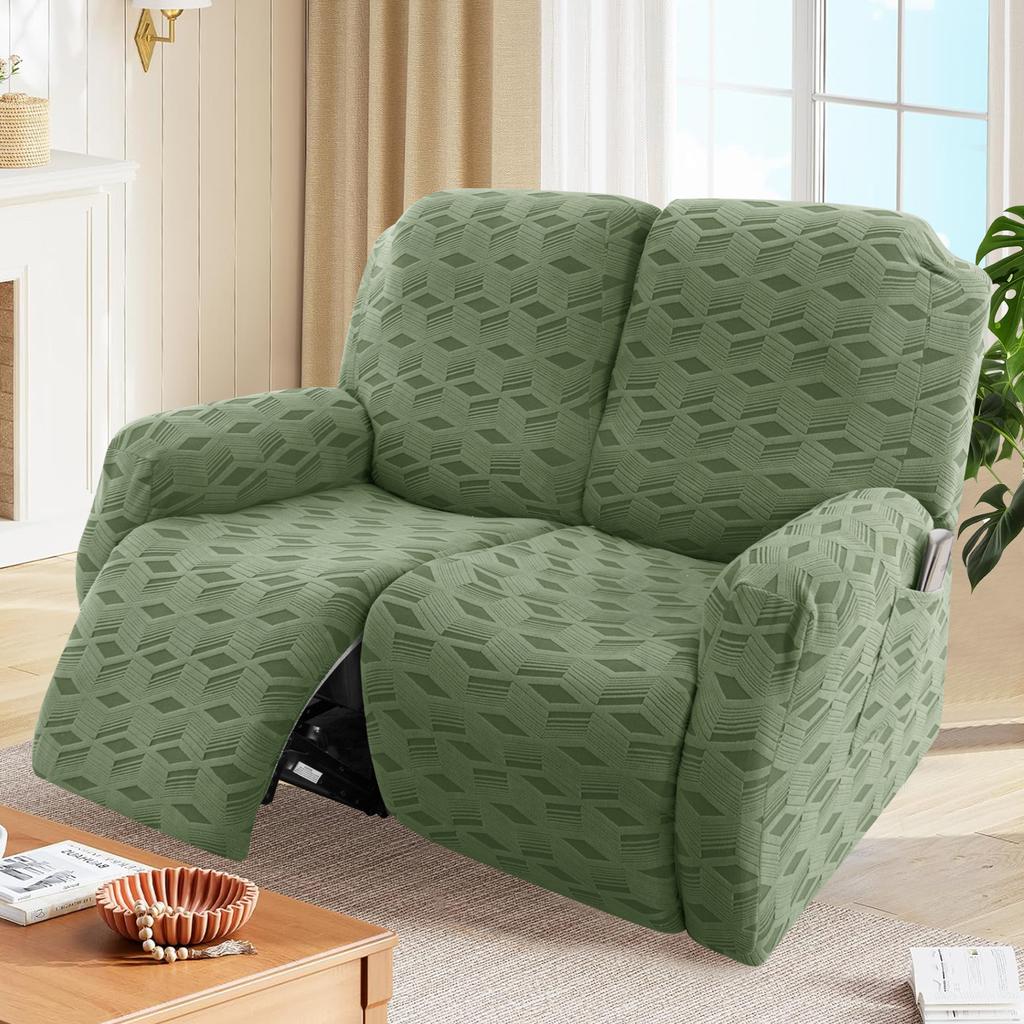 Elastic Jacquard Armchair Chair Cover 2 Seater 6pcs/set Recliner Sofa Cover for Living Room Relax Slipcover Protector