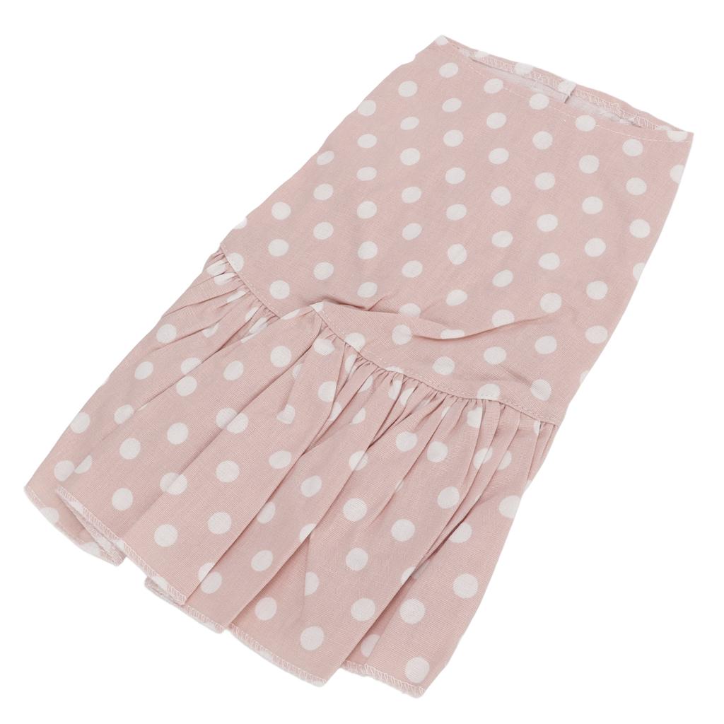 Pet Dot Dress Breathable Comfortable Dog Summer Skirt for Daily Wear Wedding Birthday Party