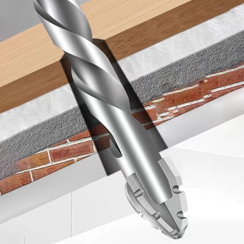 3-teiliges Vierkant-Zahnkranz-Exzenter-Twist-Bohrer-Set für Trockenbohrungen in Keramikfliesen, Glas, Marmor, Beton