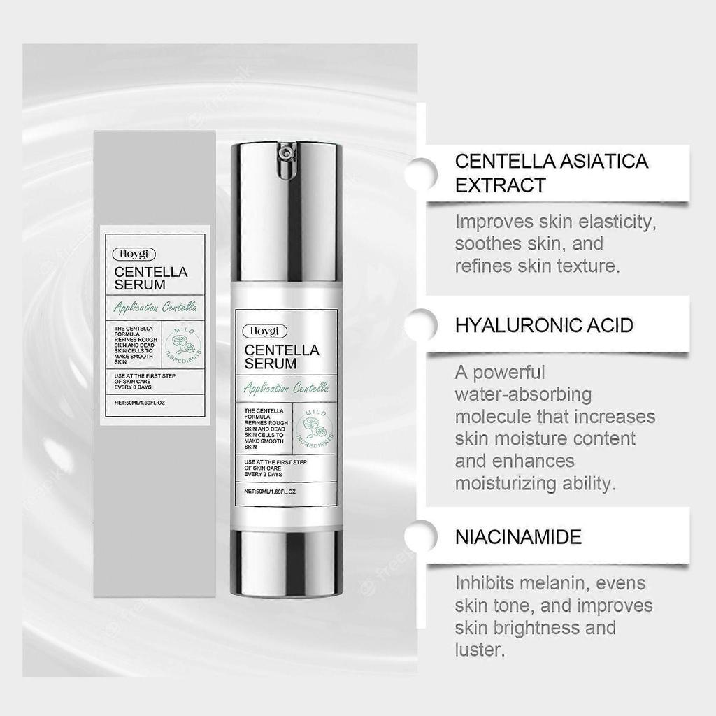 Centella Serum, Intensive Face Essence, Anti-Aging Face Serum, Daily Intensive Face Essence, Centella Asiatica Complex Serum, for All Skin Types