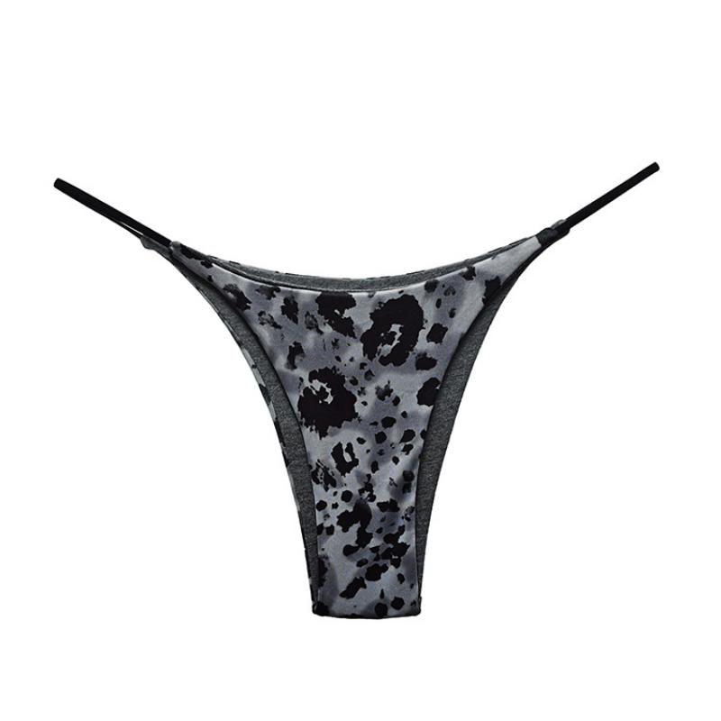 

Двухслойный тонкий пояс, сексуальные брюки с половиной запаха, брюки с низкой талией из чистого хлопка, женское Т-образное нижнее белье S