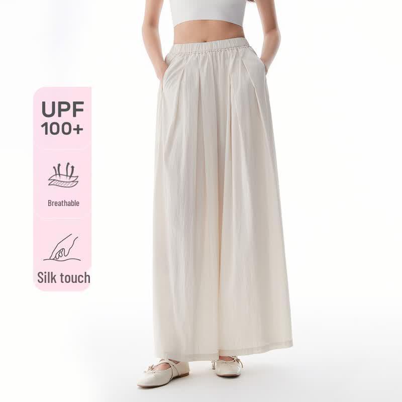 Ailiaiyi Women's Summer High-Waist Wide-Leg Pants