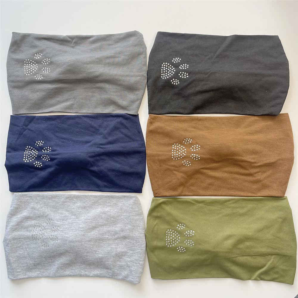 Trendy Elastic Hairband Stretchy Solid Color Turban Photo Shoot Y2K Hair Accessories for Women