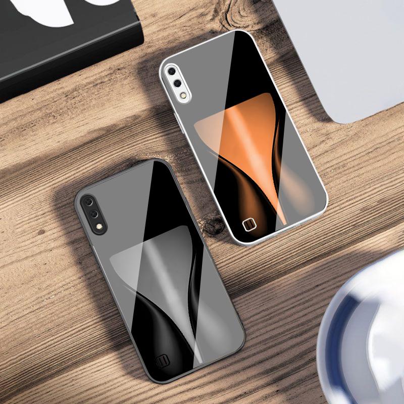 Orange yellow light band For Samsung M02 12 Note 8 9 10 20 A 01 A02 A03 Core 04 05 06 10 12 13 14 15 A16 glass Ultra phone case